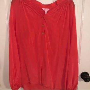 Lilly Pulitzer Silk Elsa Top - Plain